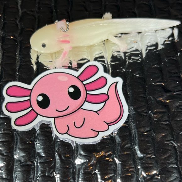 CUTEalotl Axolotl Crazy Trending WaterProof Single Decor Accent Sticker - Picture 2 of 5